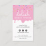 BAKER FROSTING DRIP modern colorful sprinkles pink Business Card