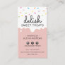 BAKER FROSTING DRIPS modern colorful sprinkles Business Card