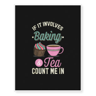 Baker Gifts Women - Cute Meme Saying Baking Temporary Tattoos