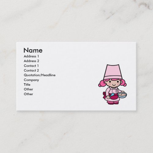 Baker Girl Business Cards