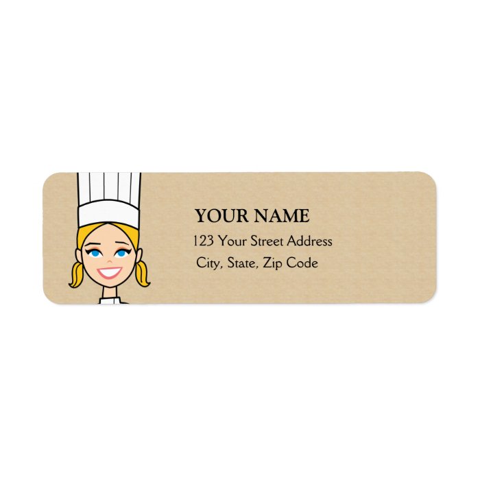 Baker Girl Return Address Label