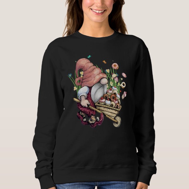 Baker Gnomes   Tomte Scandinavian Baking Garden Gn Sweatshirt (Front)