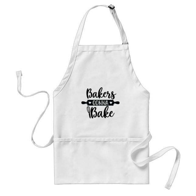 Baker Gonna Bake Adult Apron (Front)