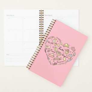 Baker Heart Funny Bakery Baking Pastry Chef Planner