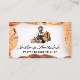 Baker Holding Fresh Made Bread Business Card