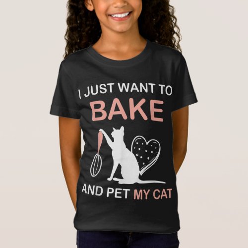 Baker Home Baking For Cat Lover T_Shirt
