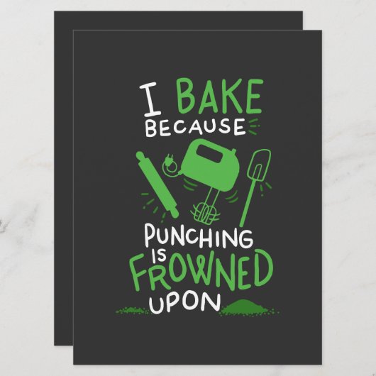Baker - I Bake Because (Front/Back)