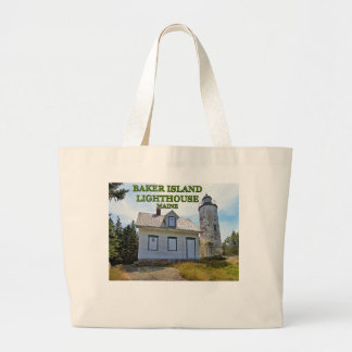 Baker Island Lighthouse, Maine Large Tote Bag
