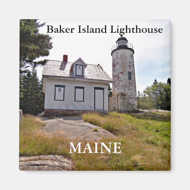 Baker Island Lighthouse, Maine Magnet (Front)