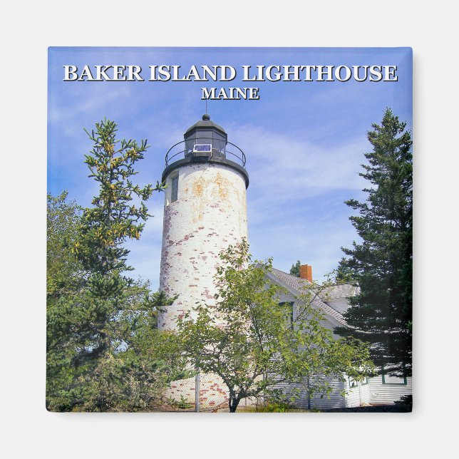 Baker Island Lighthouse, Maine Magnet (Front)