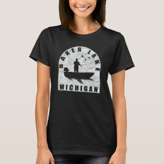 Baker Lake Fishing Michigan T-Shirt