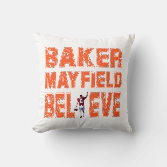 Baker Mayfield Essential Cool T-shirt  Essential Throw Pillow (Front)