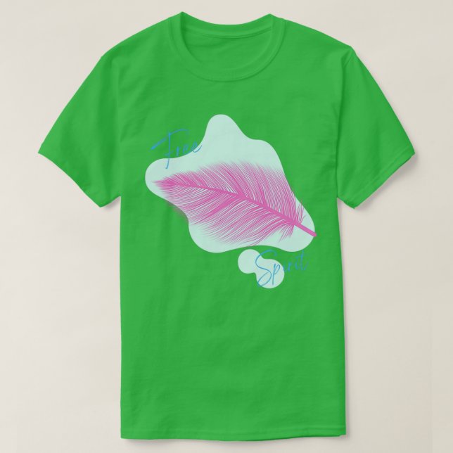 Baker miller Pink Feather Free Spirit 1 T-Shirt (Design Front)