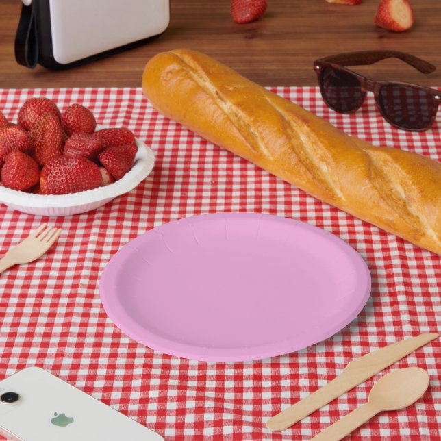 Baker Miller Pink Paper Plates (Picnic)