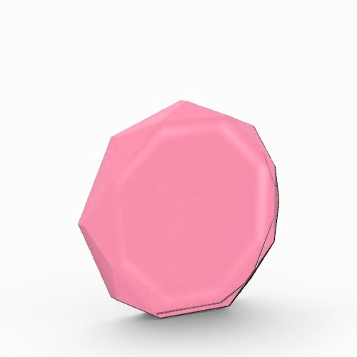 Baker_Miller pink solid color Acrylic Award