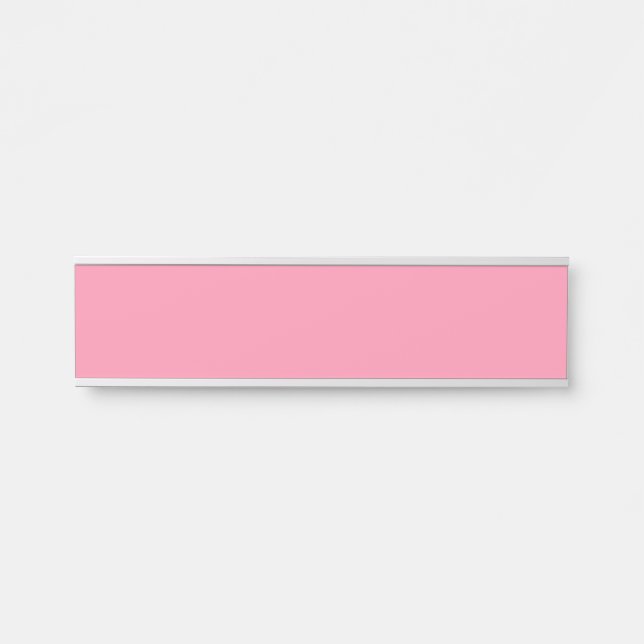 Baker-Miller pink (solid color) Door Sign (Front)