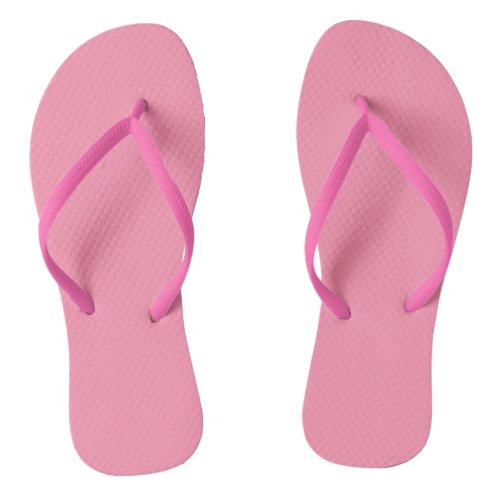 Baker_Miller pink solid color  Flip Flops