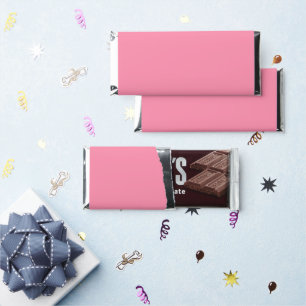 Baker-Miller pink (solid color) Hershey Bar Favors