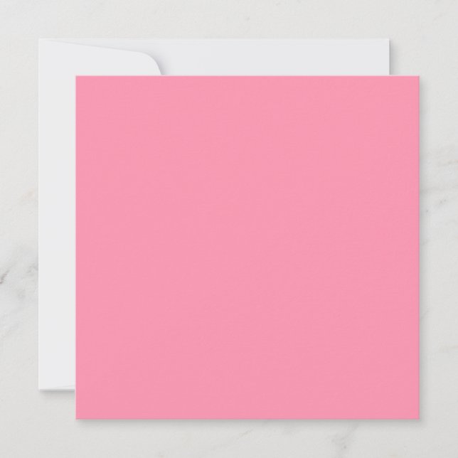 Baker-Miller pink (solid color)  Invitation (Front)