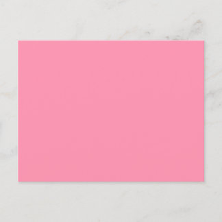 Baker-Miller pink (solid color) Invitation Postcard