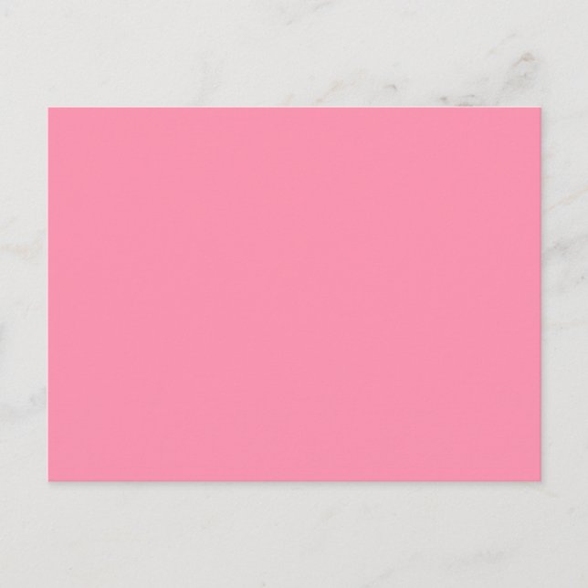 Baker-Miller pink (solid color)  Invitation Postcard (Front)