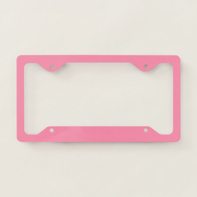 Baker-Miller pink (solid color)  License Plate Frame (Front)