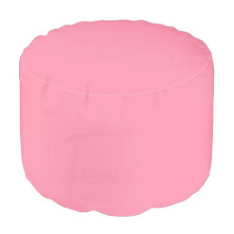 Baker-Miller Pink Solid Color Pouf