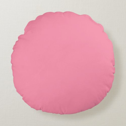 Baker_Miller Pink Solid Color Round Pillow