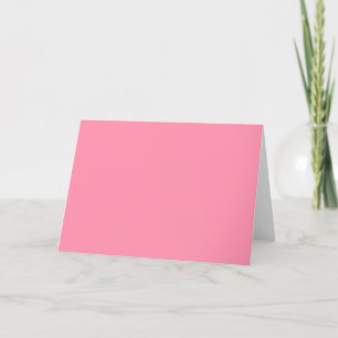 Baker-Miller Pink Solid Color Thank You Card