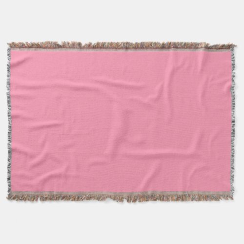 Baker_Miller pink solid color Throw Blanket