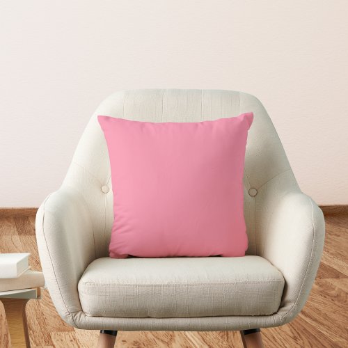 Baker_Miller Pink Solid Color Throw Pillow