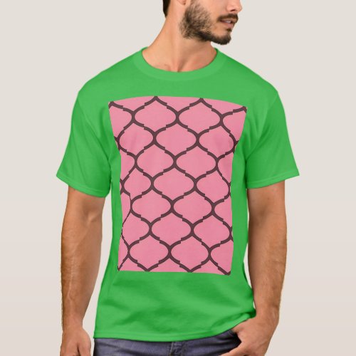 Baker Miller Pink Trellis Pattern Graphic T_Shirt