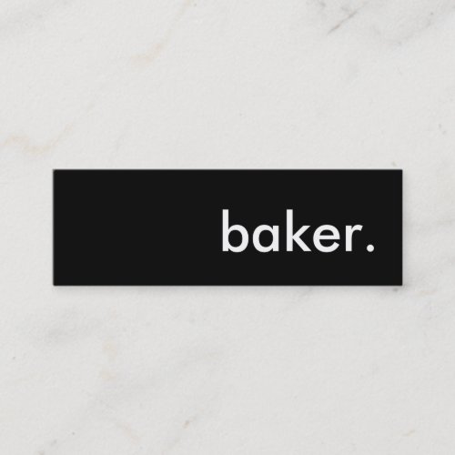 baker. business cards