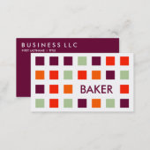 BAKER (mod squares) Business Card (Front/Back)