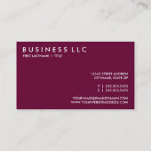 BAKER (mod squares) Business Card (Back)