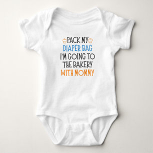 Baker Mom Funny Baking Baby Saying Bodysuit