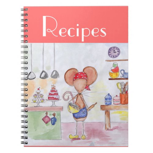 Baker Mouse Recipe Notebook