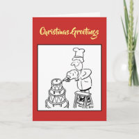 Baker or Cake Maker Christmas Card