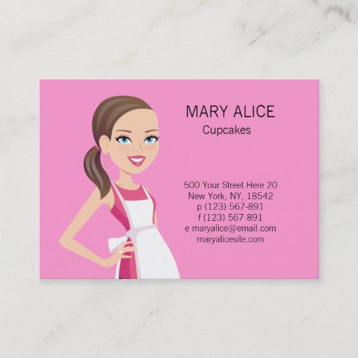 Customizable Beautiful Business Card for Bakery, Cooks, Chefs..