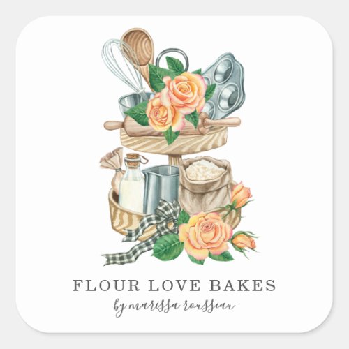 Baker Pastry Chef Bakers Tools Product Label