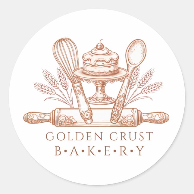 Baker Pastry Chef Baking Tools Product Labels (Front)