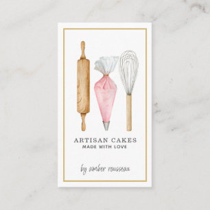 Baker Pastry Chef Business Card