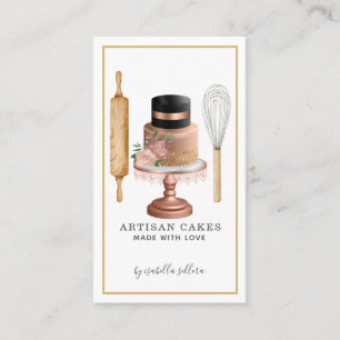 Baker Pastry Chef Cake Baking Utensils Business Card
