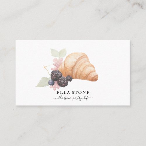 Baker Pastry Chef Catering Bakery Business Card