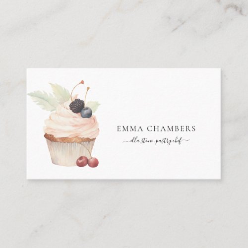 Baker Pastry Chef Catering Bakery Cupcake Business Card