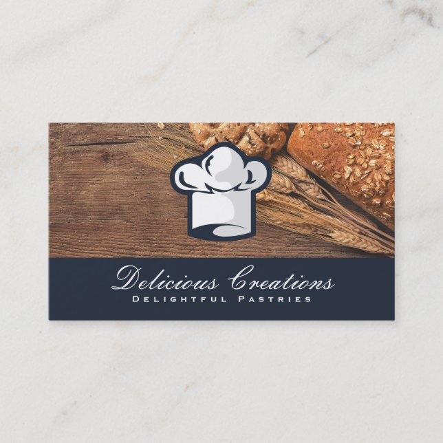 Baker | Pastry Shop Business Card (Front)
