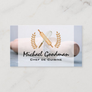 Baker Restaurant Manager Chef Business Card