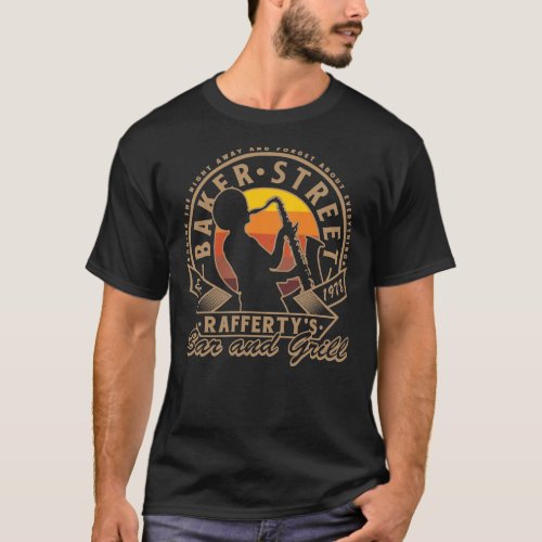 BAKER STREET BAR AND GRILL Raffertys Relaxed Fit  T_Shirt
