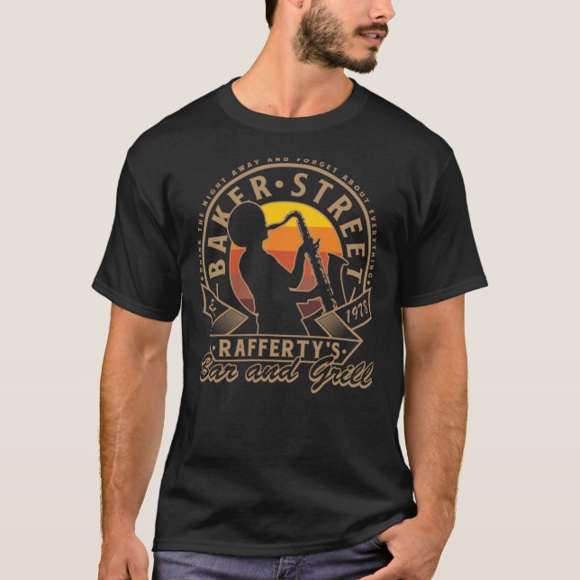 Baker Street Bar And Grill Raffertys Relaxed Fit T T-Shirt (Front)