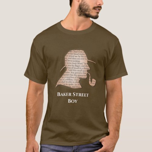Baker Street Boy slogan detective Victorian T_Shirt